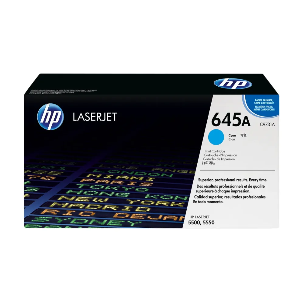 HEWLETT PACKARD - HP Toner-Modul 645A cyan C9731A Color LaserJet 5500 12'000 S., One Size