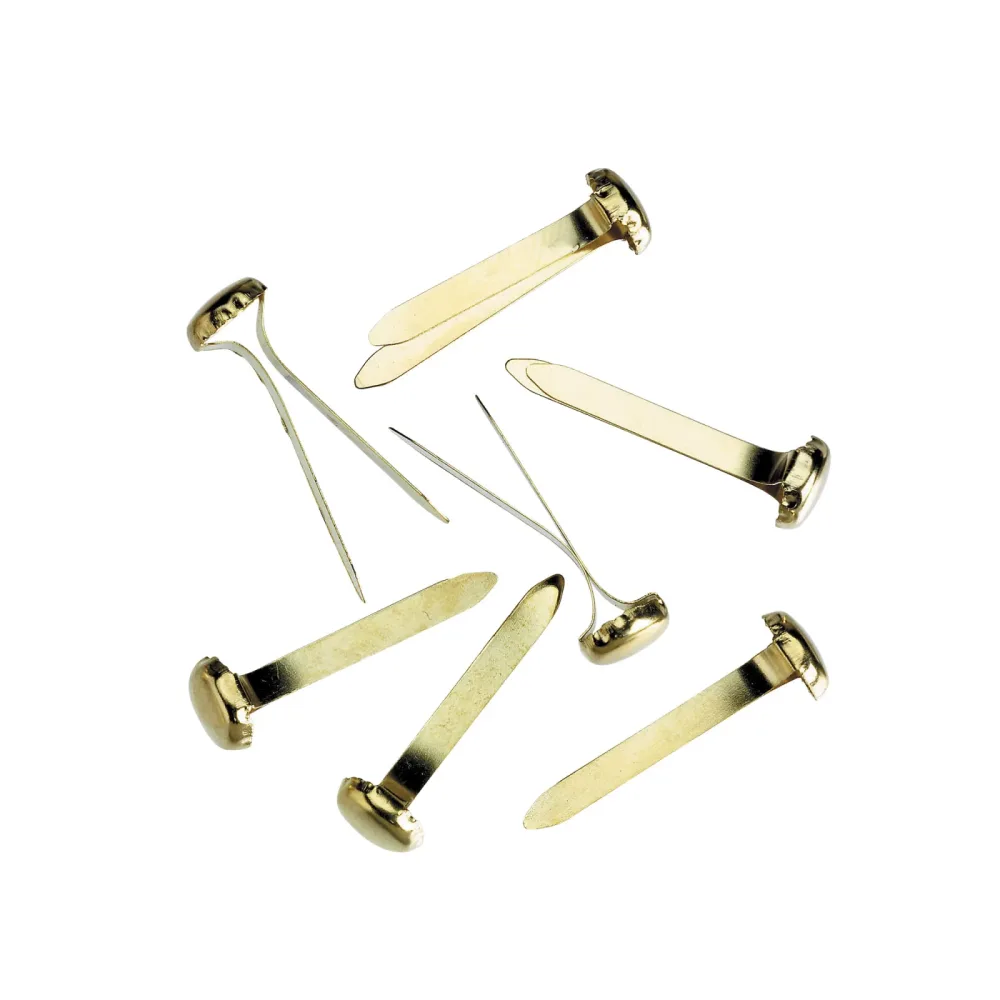 ALCO Musterbeutelklammern Rund Gold 1,7 cm 100 Stück