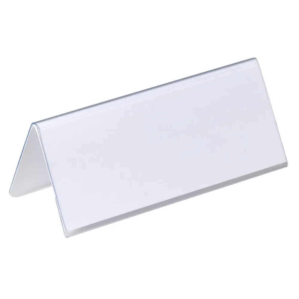 DURABLE Tischnamensschild 805019 Transparent 25 Stück