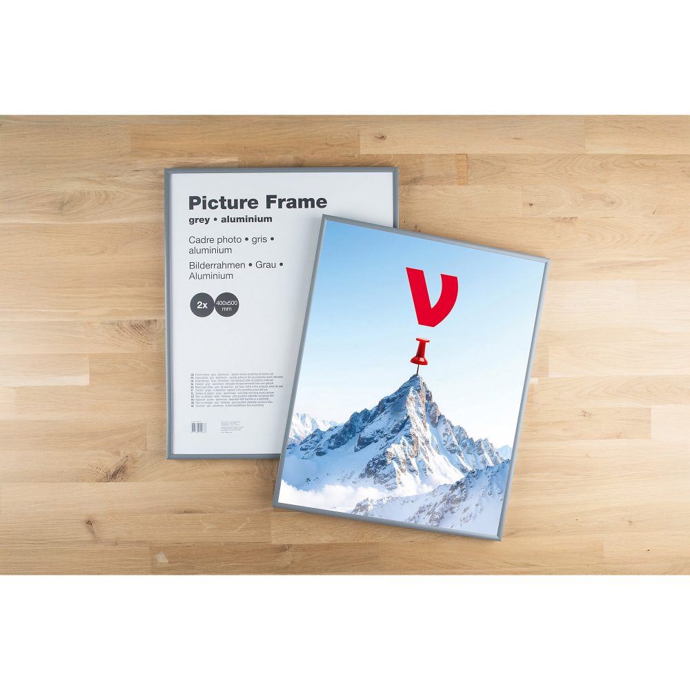 Niceday Bilderrahmen Picture Frame Aluminium Grau 2 Stück