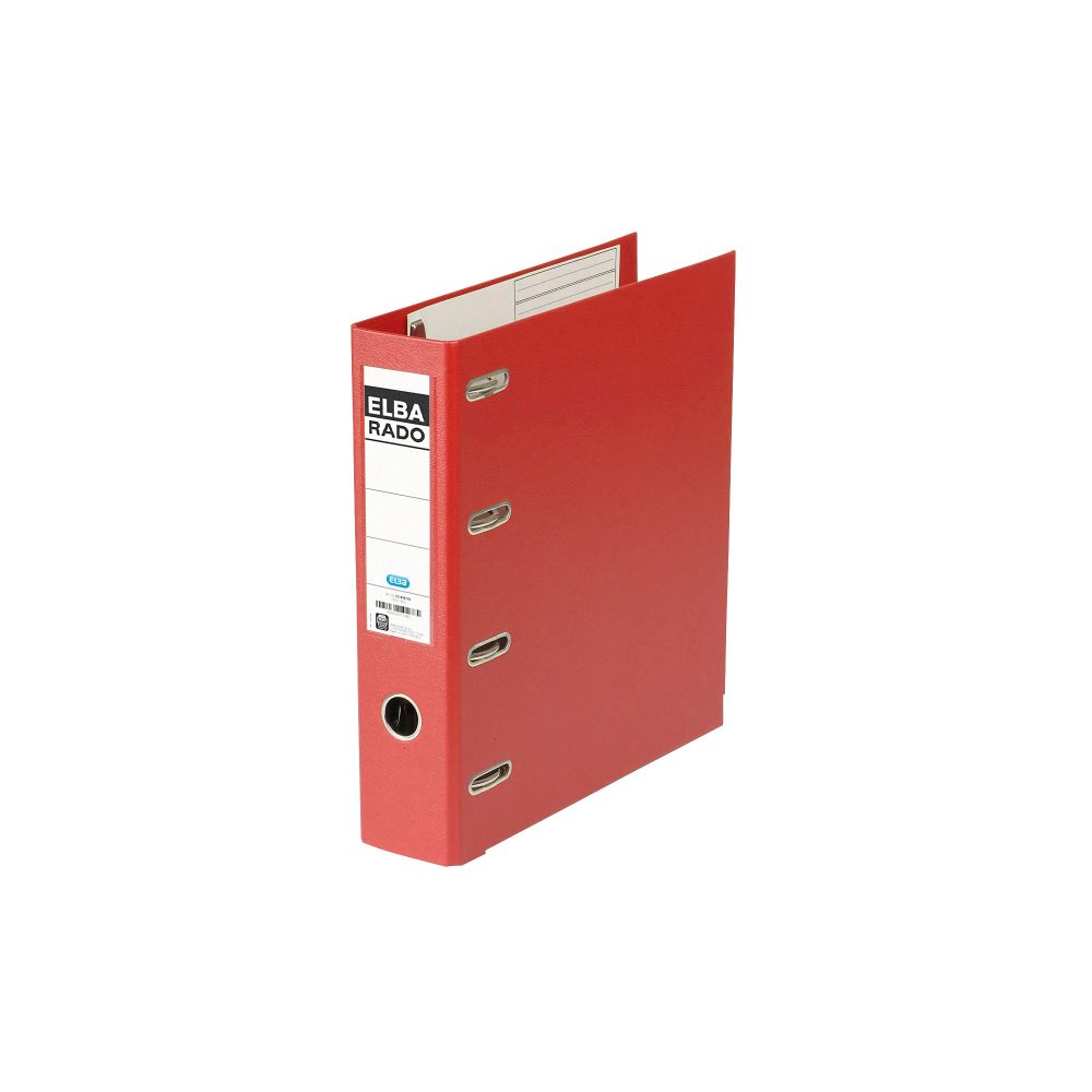 ELBA Rado Plast Doppelordner DIN A4 75 mm Rot 4 Ringe PP (Polypropylen)