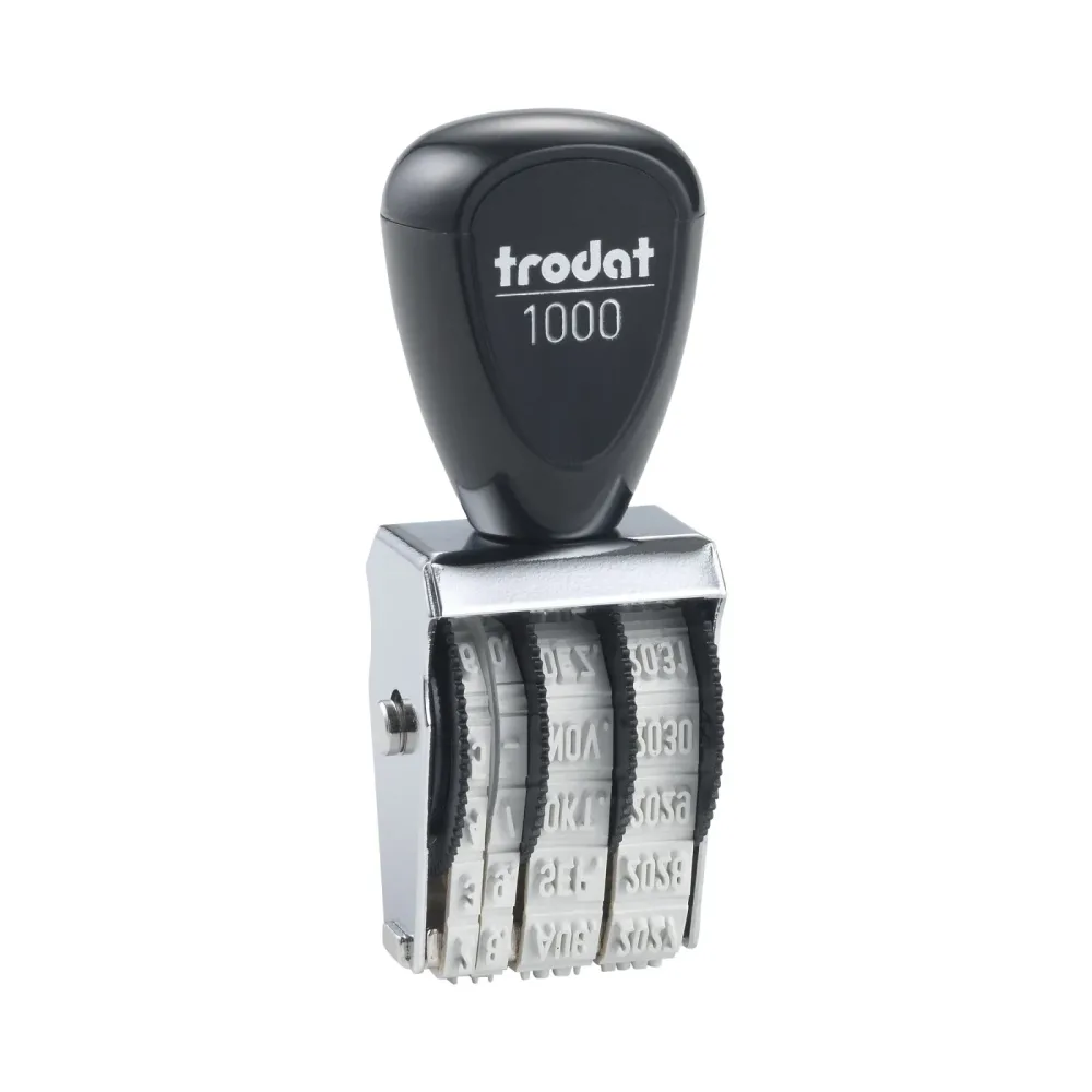 Trodat Textstempel Classic 1000 Grau, Schwarz