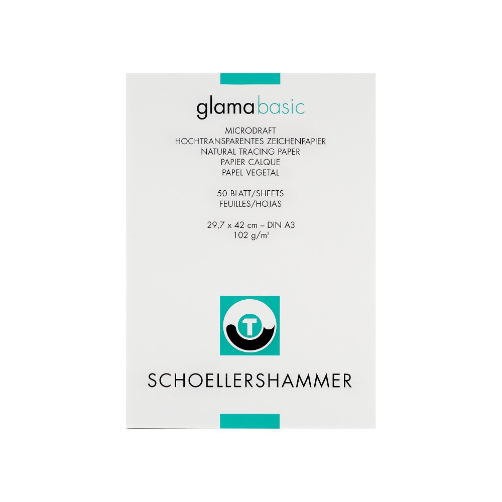 SCHOELLERSHAMMER Skizzenblock DIN A3 102 g/m² 297 x 420 mm Transparent 50 Blatt
