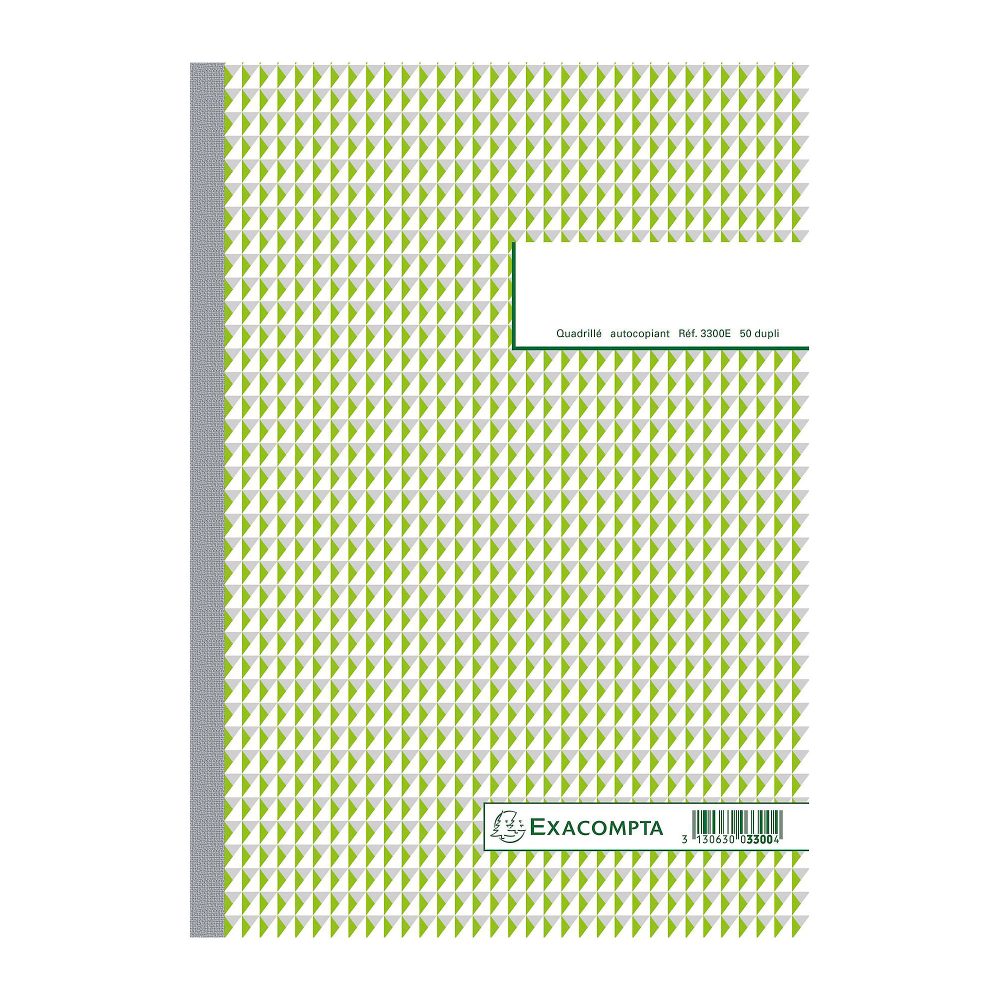 Exacompta Auftragsbuch DIN A4 Kariert 21 x 0,8 x 29,7 cm Weiß 25 Blatt