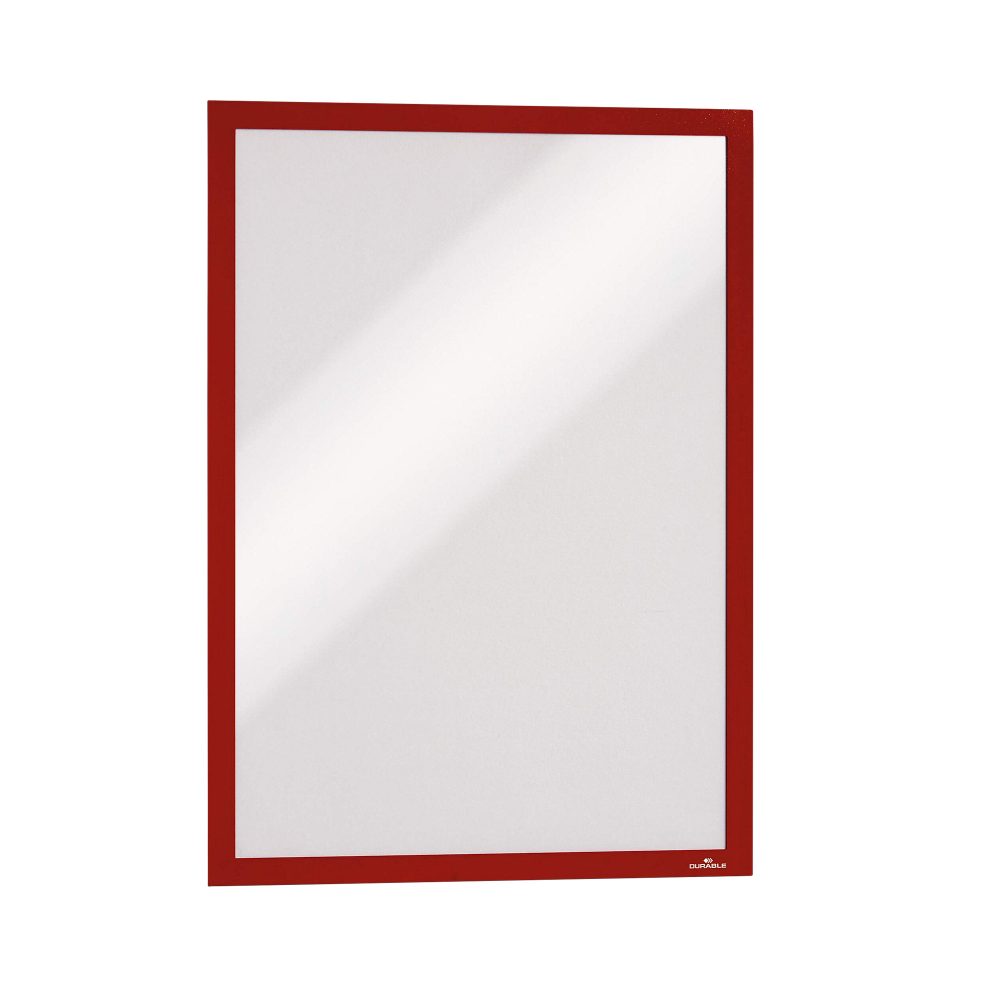 DURABLE Sichtfenster Duraframe 487303 rot, selbstklebend 2 St&uuml;ck