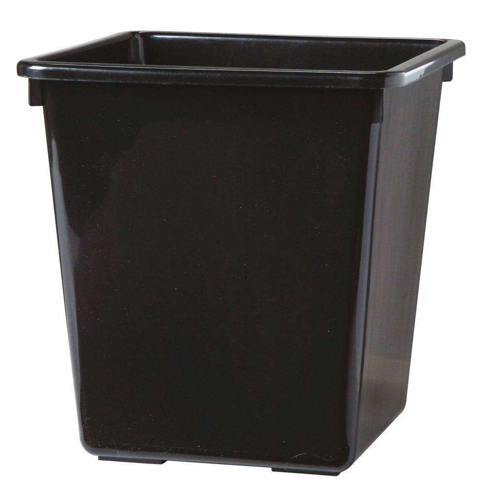 Vepa Bins Kunststoff Abfalleimer 34 x 34 x 36 cm Schwarz