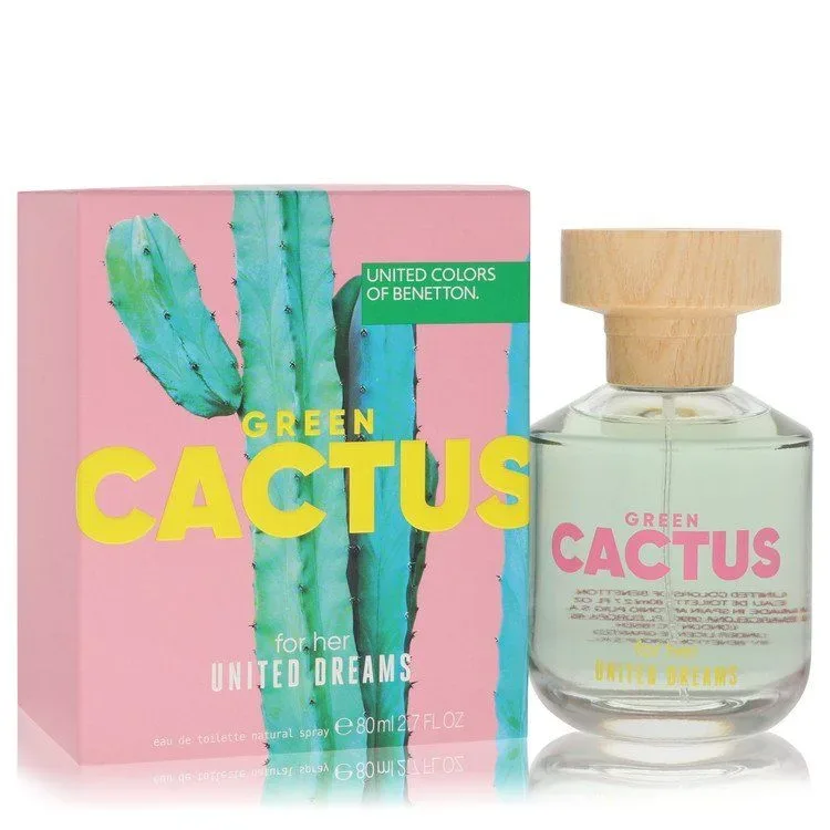 Benetton United Dreams Green Cactus Eau De Toilette Spray 80 ml