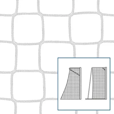 Sport-Thieme Kleinfeld-Fussballtornetz, Weiss, 4 mm