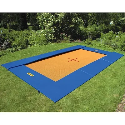 Eurotramp Bodentrampolin, 464x281 cm, Master, Blau