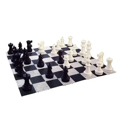 Grosses Schachfeld Rolly Toys Schwarz/Weiss Kunststoff - Outdoorspiele