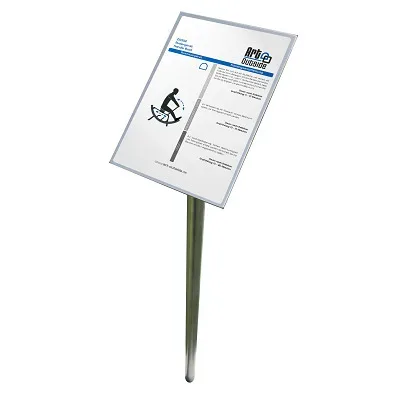Art Outside Info- und Hinweistafel für Outdoor-Fitnessgeräte von Art Outside, Für 1 Art Outside Gerät