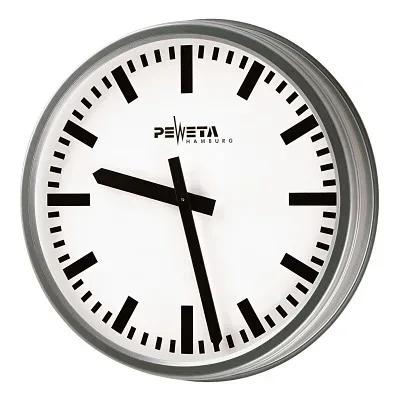 Peweta Funk-Wanduhr, Standard, Zifferblatt DIN-Balken