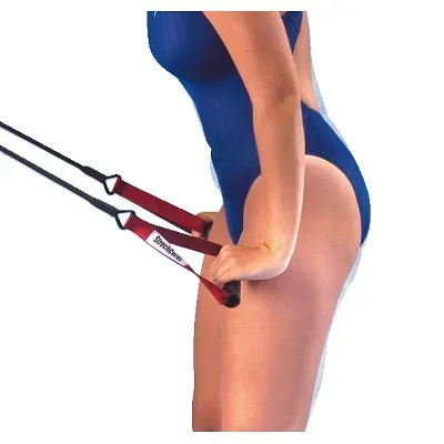 StrechCordz Zugseil mit Handschlaufe, Grün, Zugstärke 3,6?10,8 kg