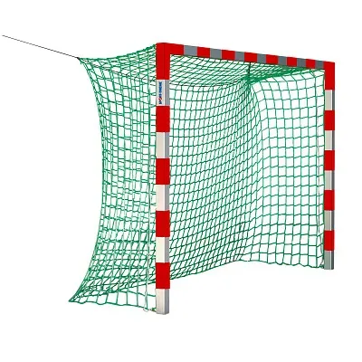 Sport-Thieme Handballtor ohne Netzbügel, 3x2 m, Rot-Silber