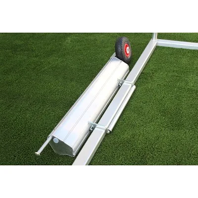 Fussballtor-Kippsicherung, Bodenrahmen, Ovalprofil 120x100 mm