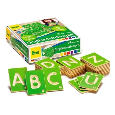 Erzi Lernspiel, Grossbuchstaben