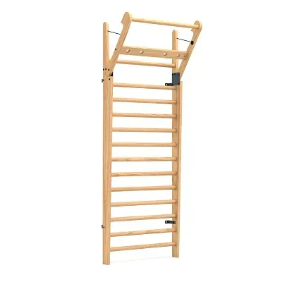 Nohrd Sprossenwand mit Ausleger, Eiche, 14 Sprossen