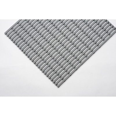 Nassraummatte, antibakteriell, pro lfd. m, grau, Breite 1200 mm EHA