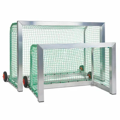 Sport-Thieme Mini-Fussballtor selbstsichernd, Inkl. Netz, grün (MW 4,5 cm), 1,20x0,80 m, Tortiefe 1,05 m