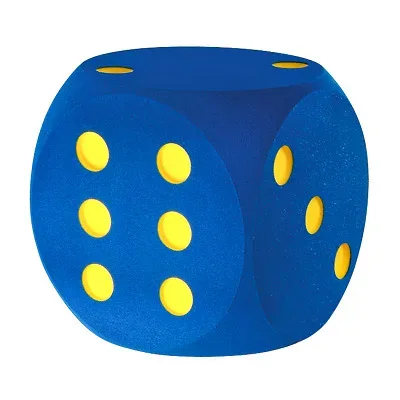 Volley Schaumstoffwürfel, Blau, 30 cm