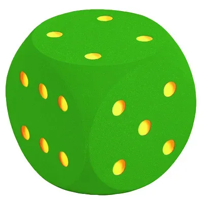 Volley Schaumstoffwürfel, Grün, 50 cm