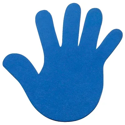 Sport-Thieme Bodenmarkierung, Blau, Hand, 18 cm