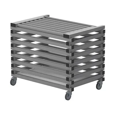 Sport-Thieme Transportwagen by Vendiplas, Grau, Für Kleinteile mit Deckel