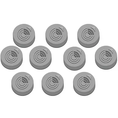 kaiserkraft Magnet für Schaukasten, rund, Ø 25 mm, grau, VE 20 Stk