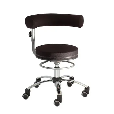 Sanus Gesundheitsstuhl Drehstuhl, Stoffbezug, Schwarz-Schwarz, Höhenverstellbar 52?72 cm