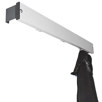 Sypro Garderobenleiste, 1,01 m, Anthrazit (RAL 7016), Nassräume