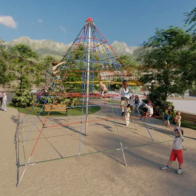 Huck Seilspielgeräte Seilpyramide 