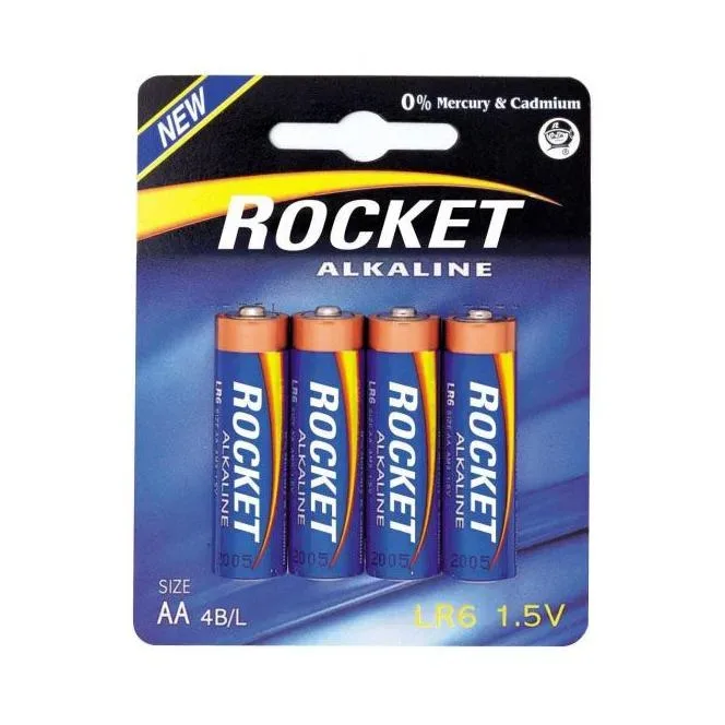 Rocket Alkaline Blue, LR6 AA-Batterien, 4er-Set