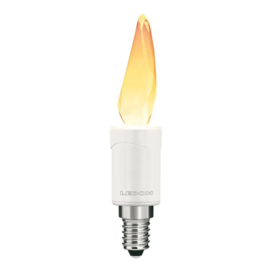 Ledon LED Lampe, Flame, Kristallflamme (Swarovski)