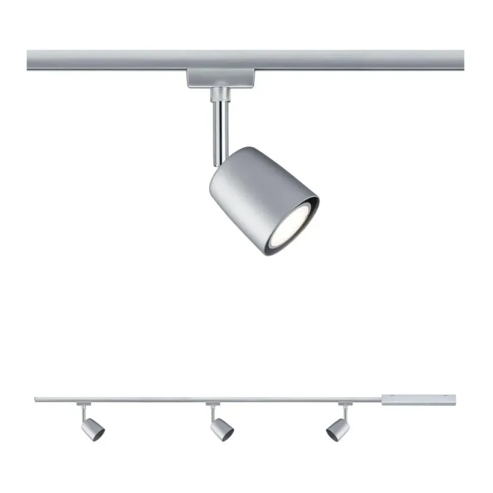 Paulmann Hochvolt-Schienensystem-Leuchte URail GU10 30 W LED Chrom, Chrom (matt)