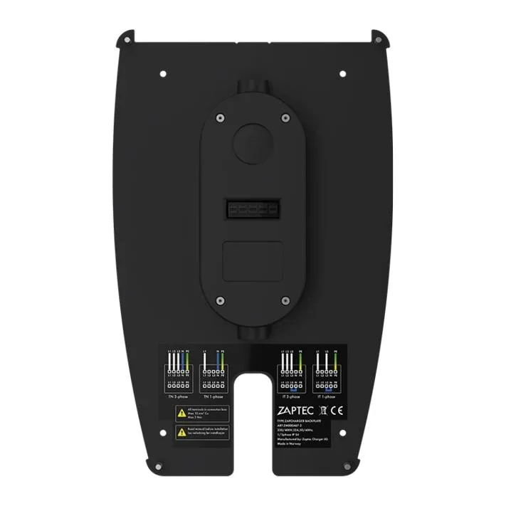 Zaptec Rückplatte für Pro Ladestation