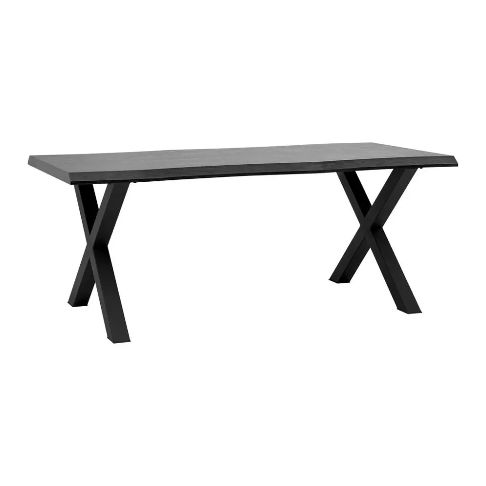 Esstisch Rico Schwarz Holz Ca. 180x90x76cm Metall 