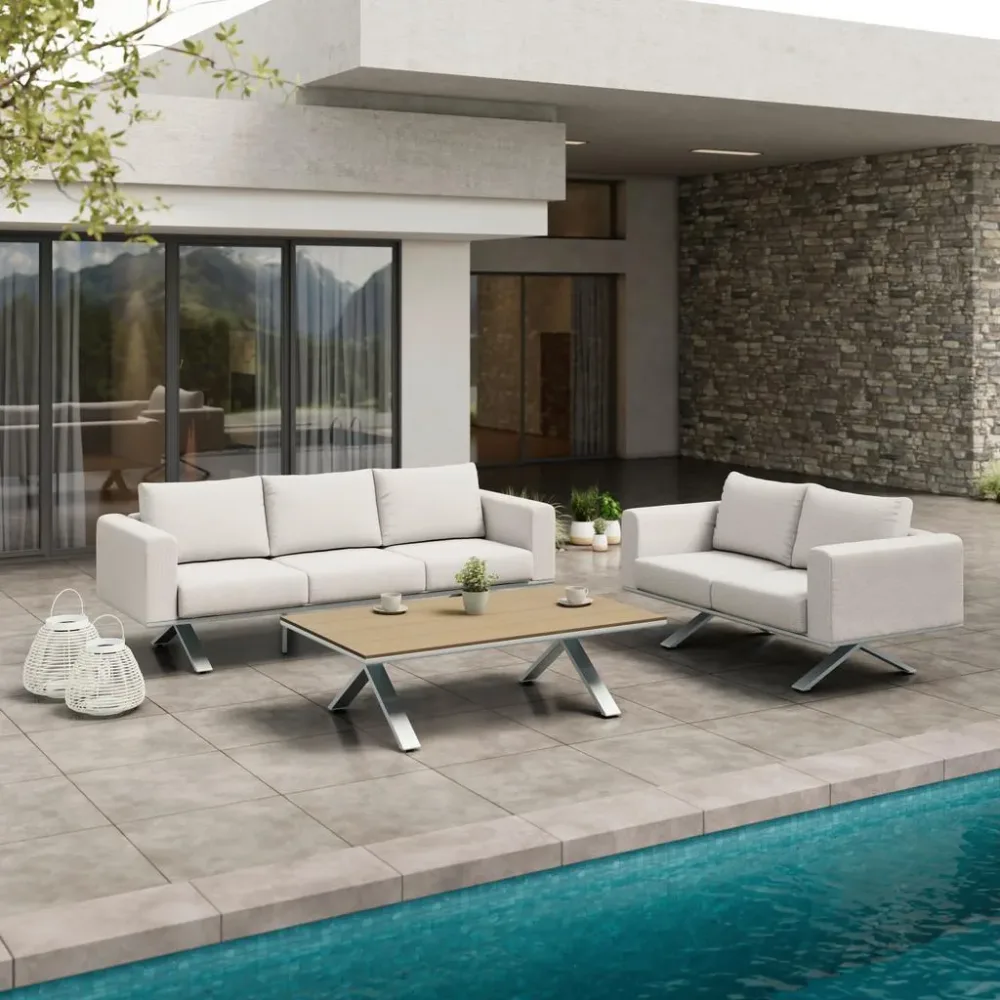 Gartenlounge Sofia 3-teilig  221/67/80 cm 