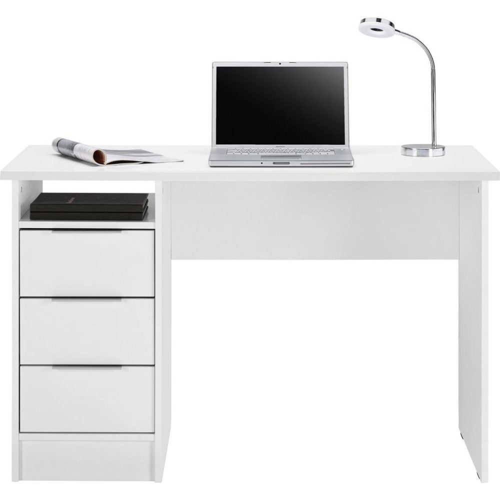 Schreibtisch In Weiss Matt Weiss 