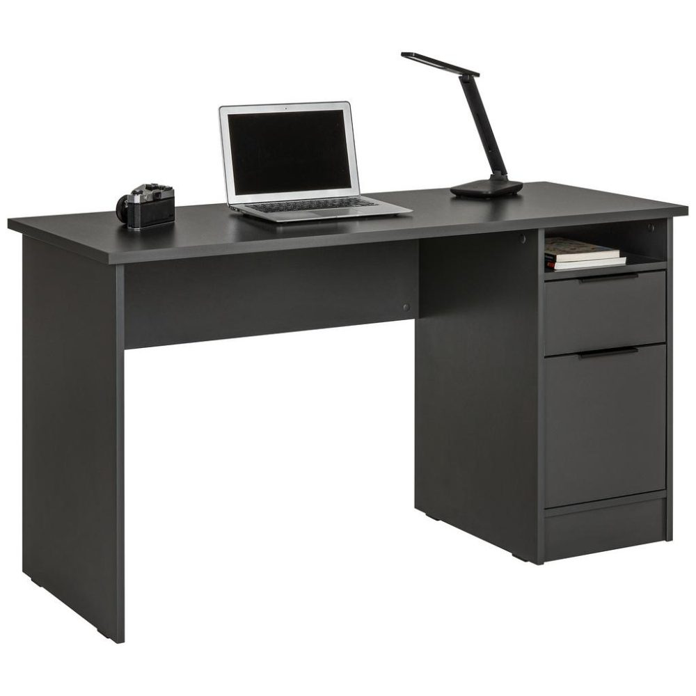 Schreibtisch Student Ii In Schwarz Anthrazit 