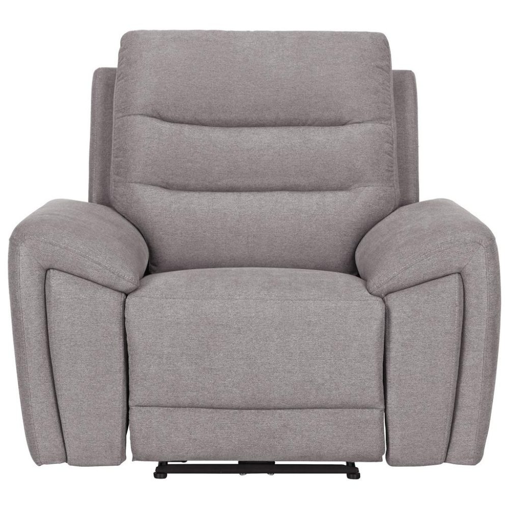 Relaxsessel In Grau Holz, Textil Grau 