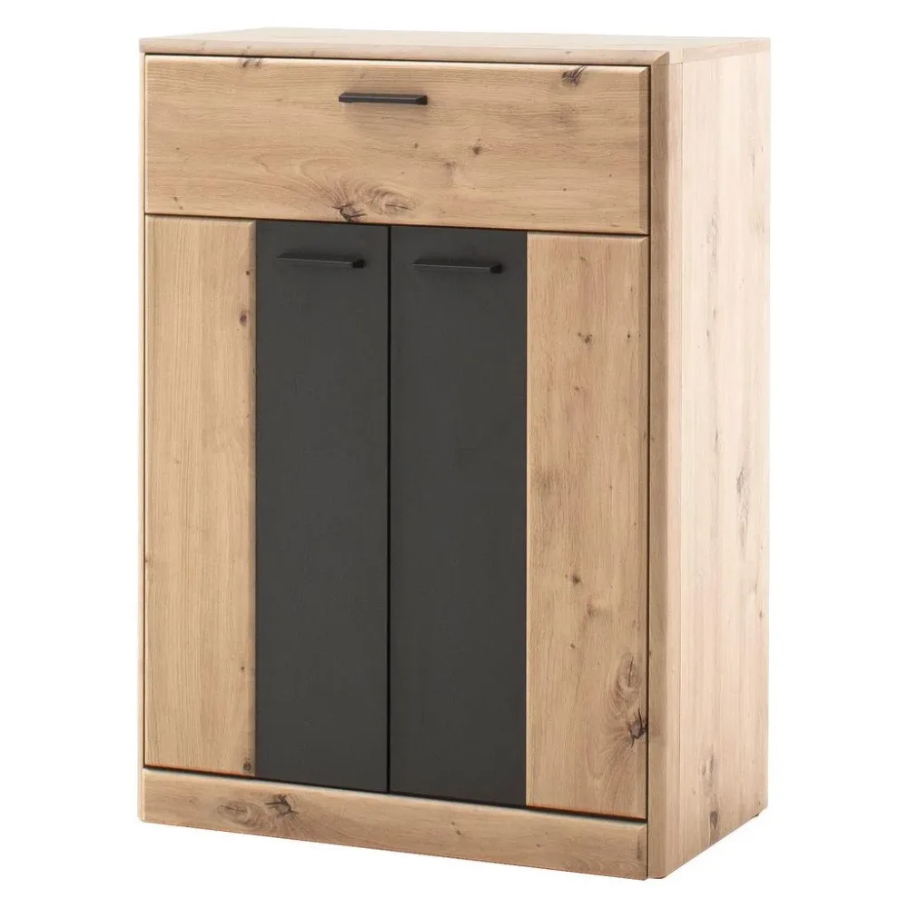 Schuhschrank In Grau/eichefarben 69/96/39 cm 