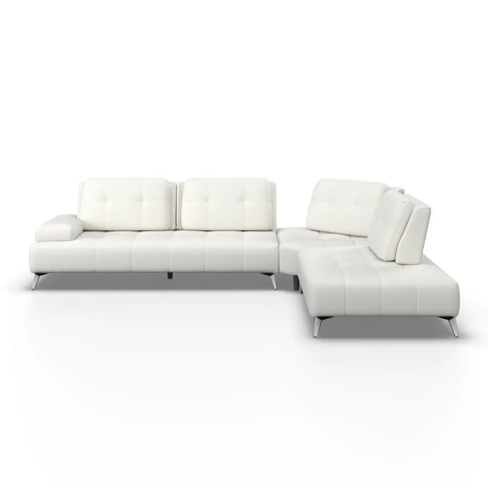 Ecksofa Estella Cord Creme 