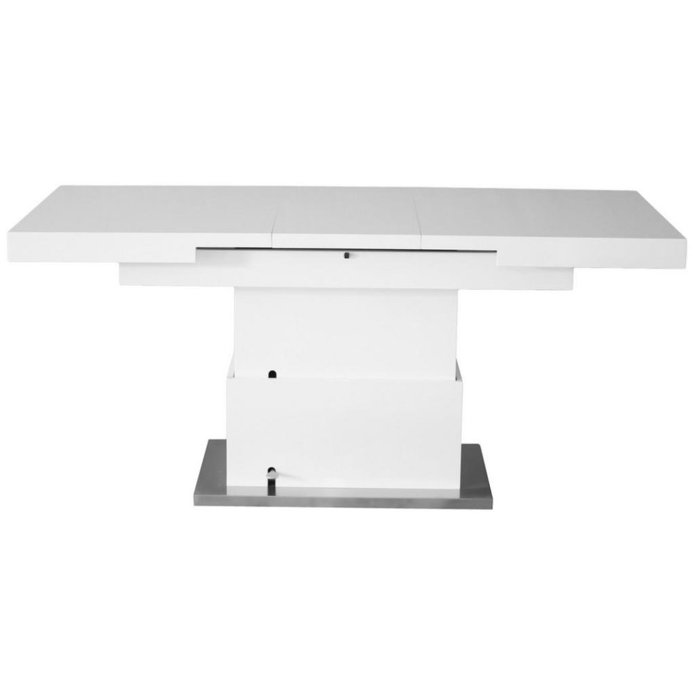 Couchtisch Ca. 133-170x51-77x80cm Metall, Holzwerkstoff 
