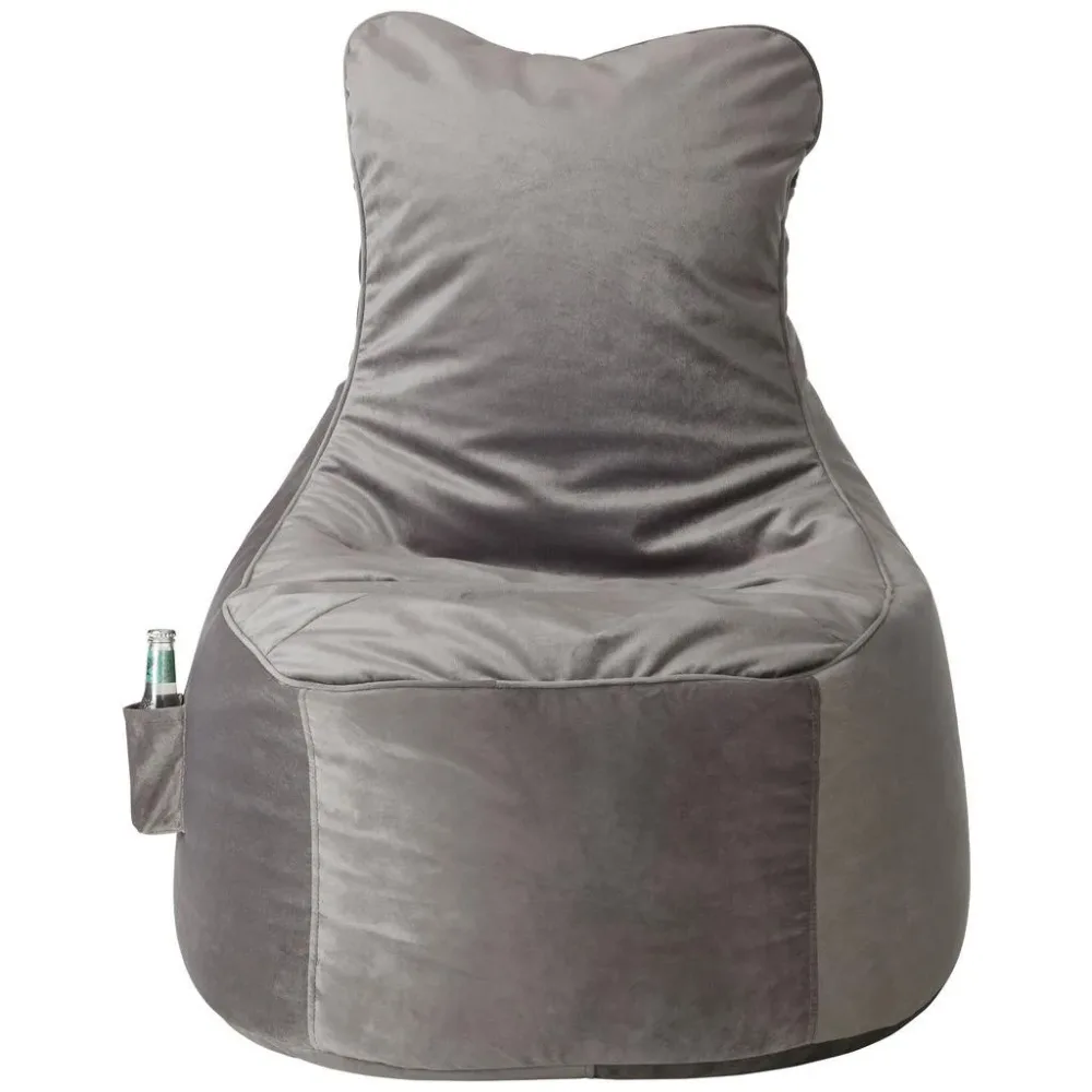 Sitzsack In Grau Textil 