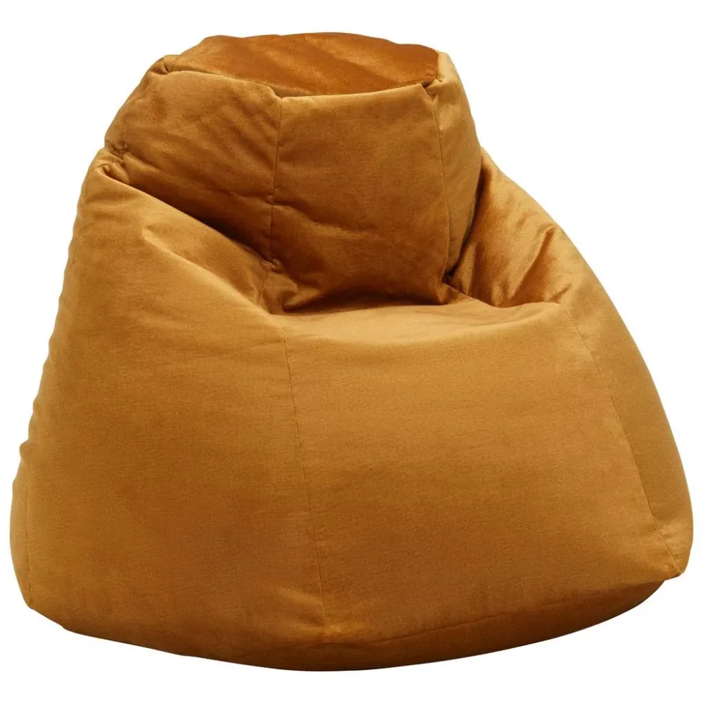 Sitzsack In Gelb Anthrazit Textil 