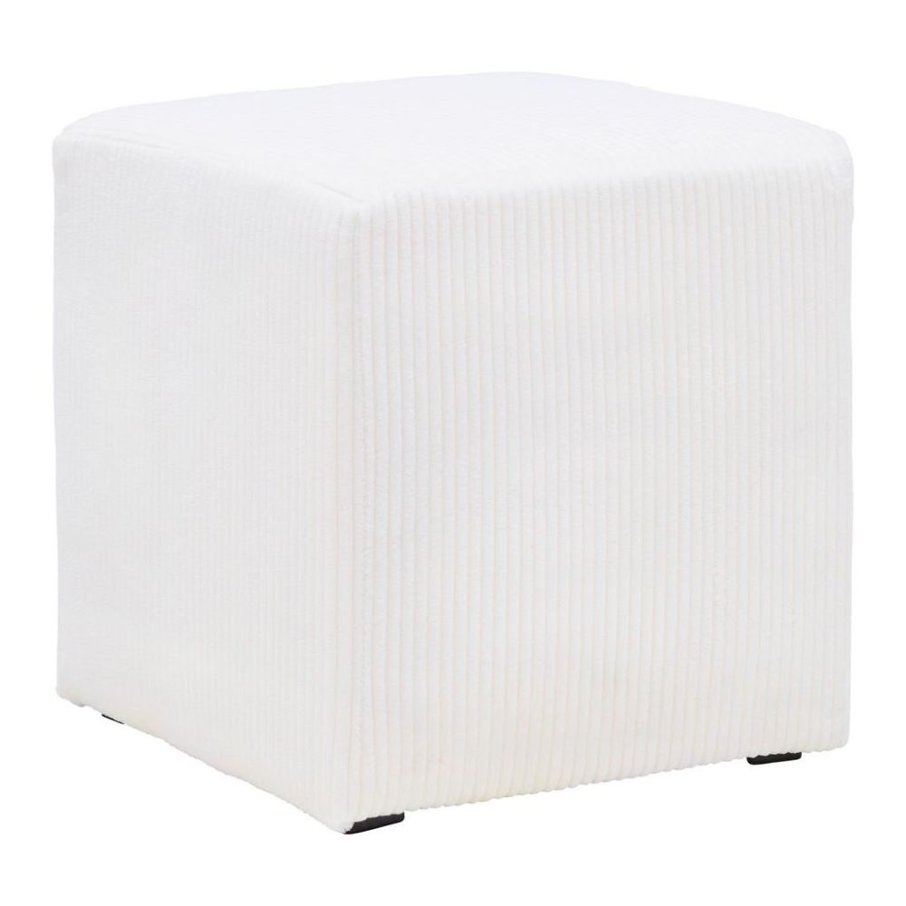 Hocker Bali Cord In Creme Creme Textil 