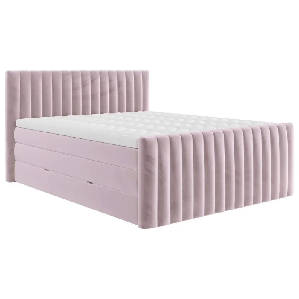 Boxpspringbett Simon In Flieder Ca. 180x200cm 180/200 cm Flieder 