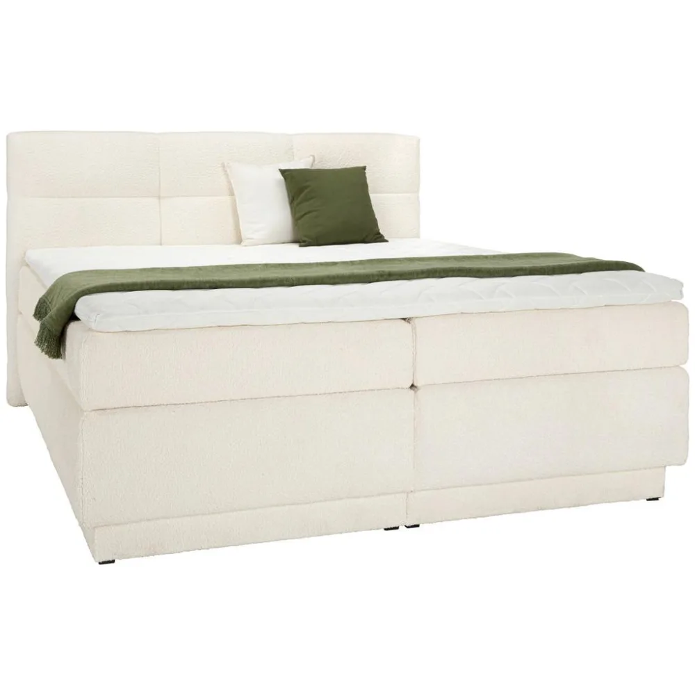 Boxspringbett In Weiss Ca. 180x200cm 180/200 cm Weiss 