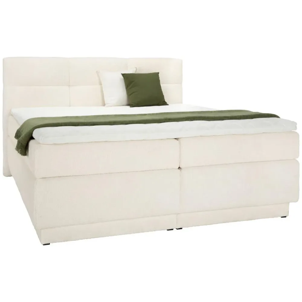 Boxspringbett In Weiss Ca. 160x200cm 160/200 cm Weiss 