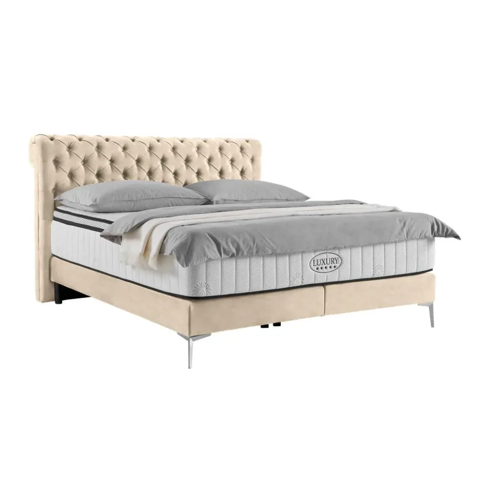 Boxspringbett Queen In Sahara Ca. 160x200cm 160/200 cm Sahara 